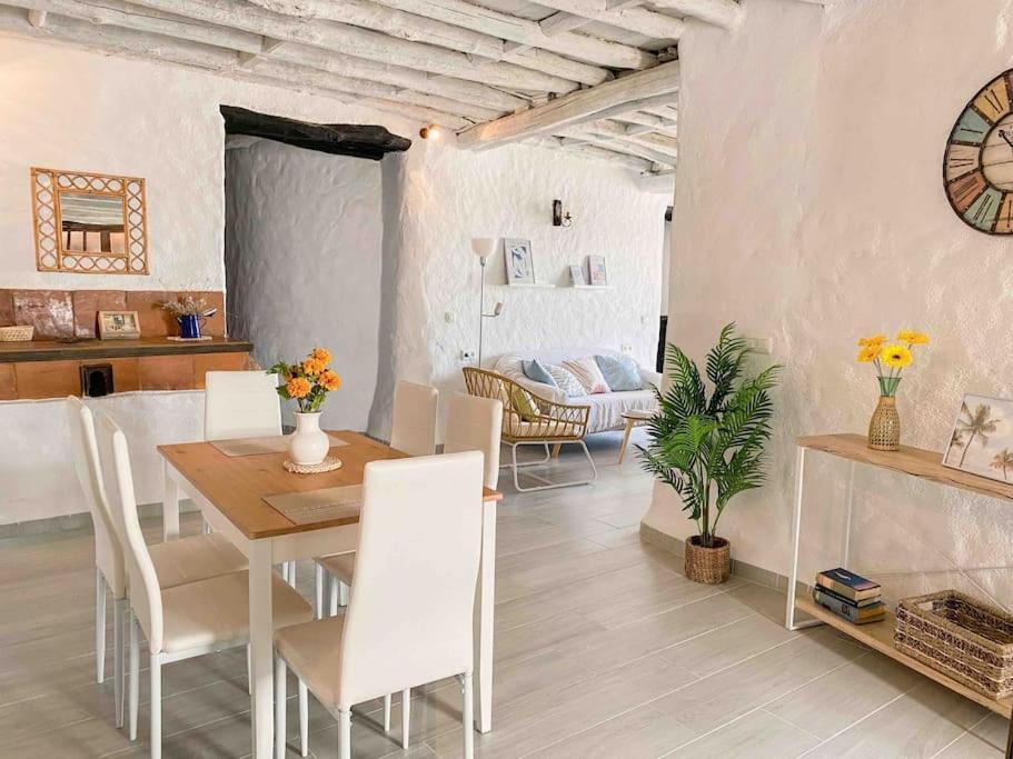La Palmera. Casa Rural Con Piscina Privada. Benadalid エクステリア 写真