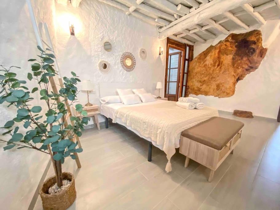 La Palmera. Casa Rural Con Piscina Privada. Benadalid エクステリア 写真