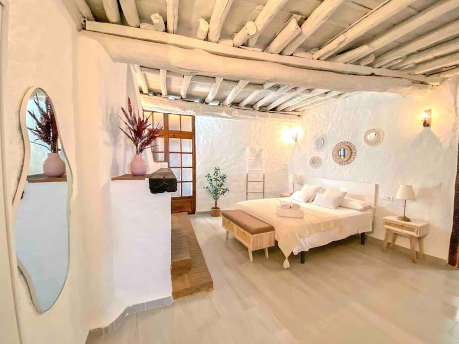 La Palmera. Casa Rural Con Piscina Privada. Benadalid エクステリア 写真