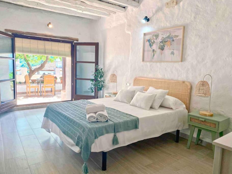 La Palmera. Casa Rural Con Piscina Privada. Benadalid エクステリア 写真