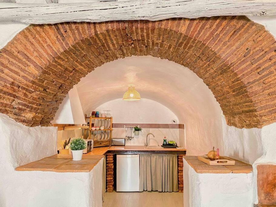 La Palmera. Casa Rural Con Piscina Privada. Benadalid エクステリア 写真